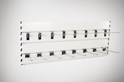 SG50 Back Panel - Slatted - 665x100mm - Silver 9006