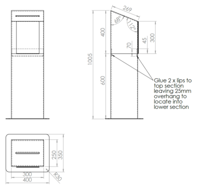 PS9479 Ballot Box Dimensions