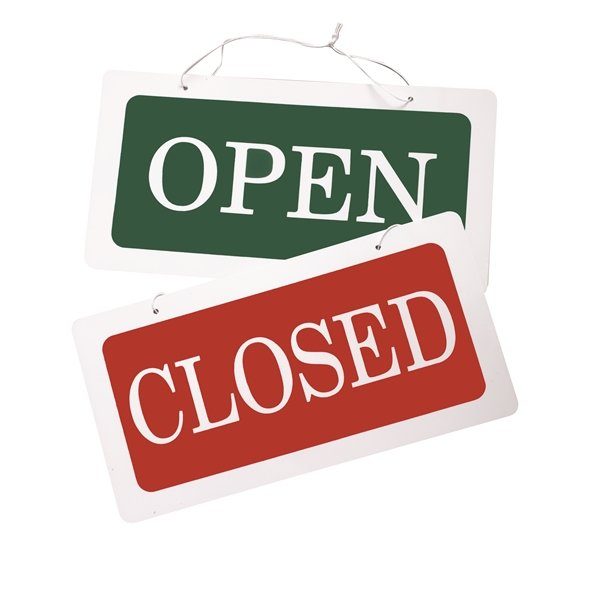 Opening Hours - OPEN & CLOSED Sign - DirectShopfittings Limited