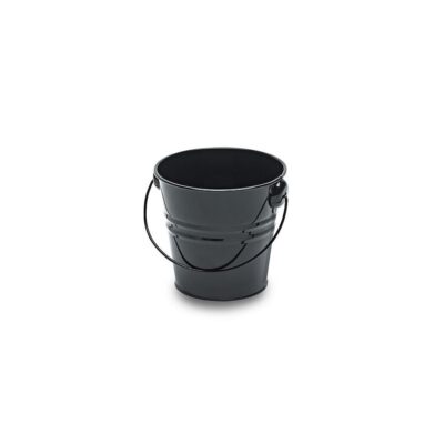 MT026 Small Black Metal Bucket