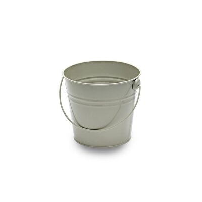 MT032 - Medium french grey metal bucket