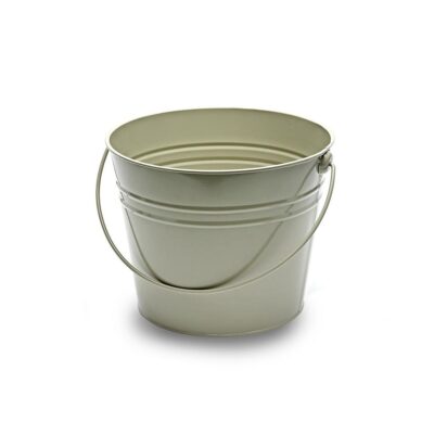 MT037 - Large French Grey Metal Bucket