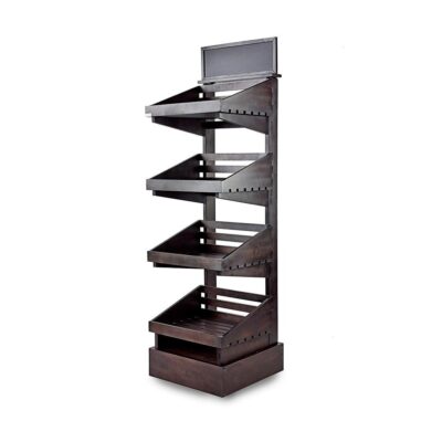 SP159 - Dark 4 tier wooden display stand