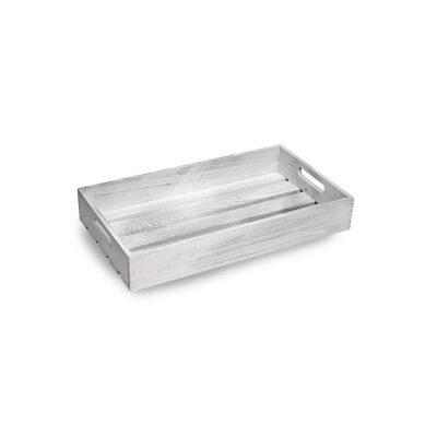 SP260 - Small white wooden display tray