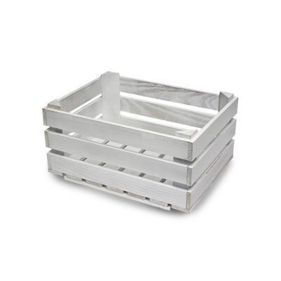 SP265 - Small white wooden display crate