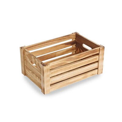 ST091 Medium burnt finish Wooden Crate