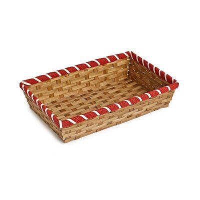 TR235 - Bamboo Tray with Red Border