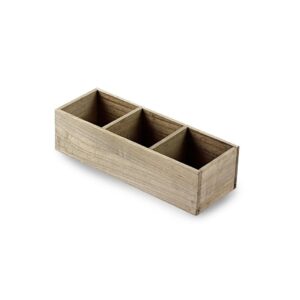 TR242 Wooden box with 3 compartments