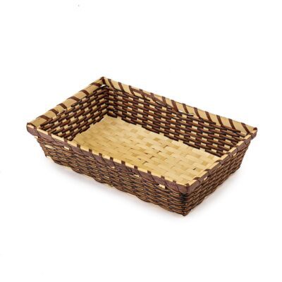 TR246 Dark bamboo/rope tray