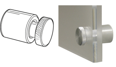 CD10030 - Sign Fixings - Chrome Spacer / Standoff: Length = 20mm / Dia = 20mm