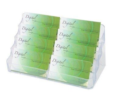 LD4234 - 8 Pocket Clear Business Card Holder