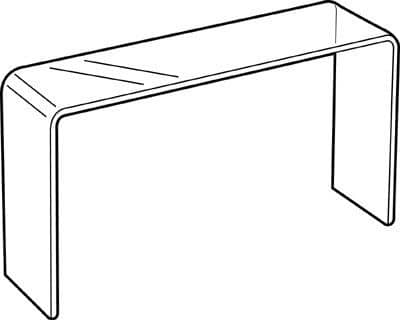 PS9040 - Shoe Bridge: 220mm (W) x 60mm (H) x 60mm (D)