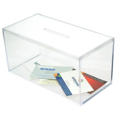 PS9656 - Business Card / Collection Box: 200mm (W) x 95mm (H) x 100mm (D)