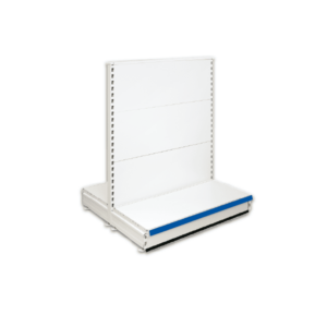 Double Sided Gondola Retail Shop Shelving - Jura & Blue