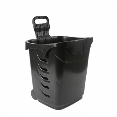 Easy Shopper - 38 Litre Wheeled Shopping Basket - Black