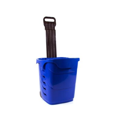 Easy Shopper - 38 Litre Wheeled Shopping Basket - Blue