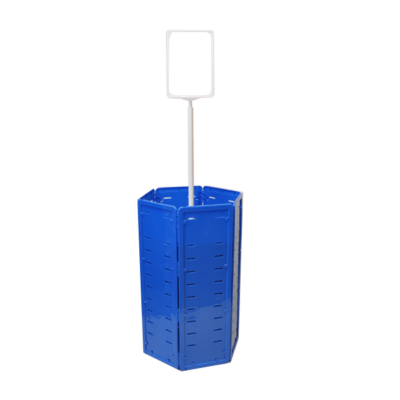 EASY BIN - Hexagonal Promotional Dump Bin - Strong - Versatile - Flexible.