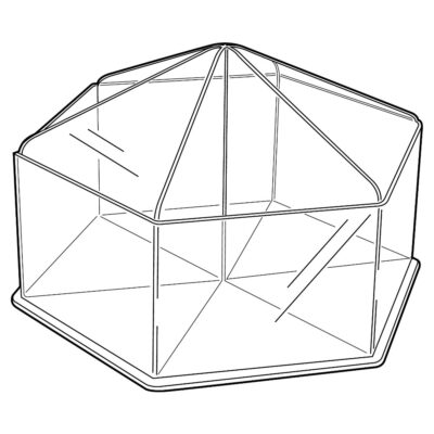 PM9740 - Rotating Pick and Mix Dispenser - Line Drawing