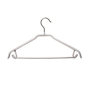 R1040 Non-Slip Suit Hanger with Trouser Bar - 42cm - White