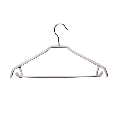 R1040 Non-Slip Suit Hanger with Trouser Bar - 42cm - White