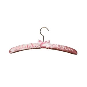 R1045 - Pink Satin Covered Padded Hanger