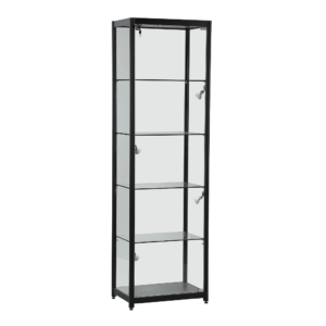 R1573 - Black Single Door Tower Showcase