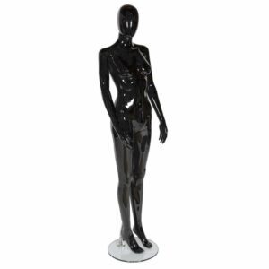 R308 Female Full Body Mannequin Egg - Head - Gloss Black