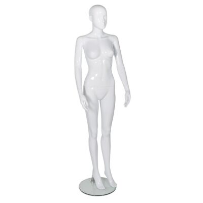 R311 Female Mannequin - Abstract - Gloss White