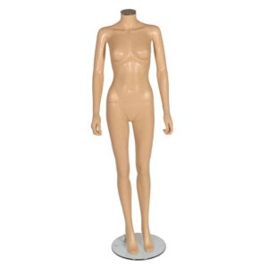 R319 Female Full Body Mannequin No Head - Fleshtone