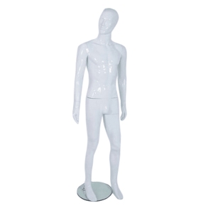 R330 Male Mannequin - Abstract - Gloss White