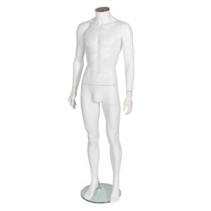 R333 Male Mannequin - No Head - Matt White