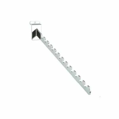 R532 - 12 Notch Garment Arm for Slatwall - 400mm / 16" 1