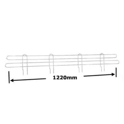 R920 - 48" Heavy Duty Chrome Back & Side Ledges - 1220mm