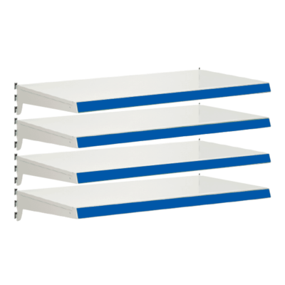 Pack of 4 complete heavy duty shelves for Evolve S50i - Jura & Blue