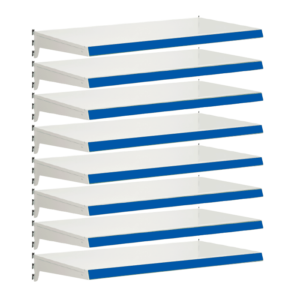 Pack of 8 complete heavy duty shelves for Evolve S50i - Jura & Blue