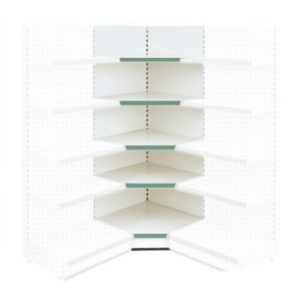 Internal Corner General Shelving Display Retail Shops and Newsagents