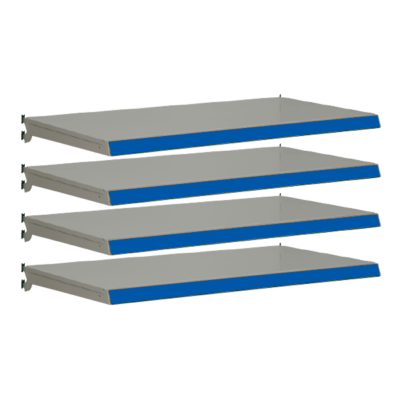 Pack of 4 complete shelves for Evolve S50i - Silver & Blue