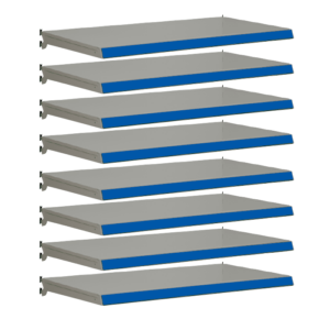 Pack of 8 complete shelves for Evolve S50i - Silver & Blue