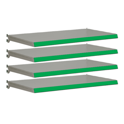 Pack of 4 complete shelves for Evolve S50i - Silver & Green