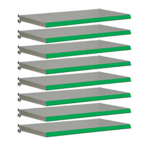 Pack of 8 complete shelves for Evolve S50i - Silver & Green