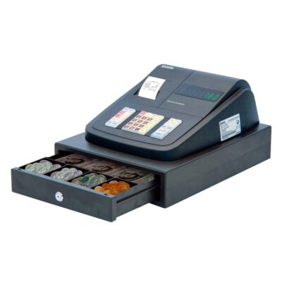 Sam4s ER-180US Small Drawer Cash Register - Open Drawer