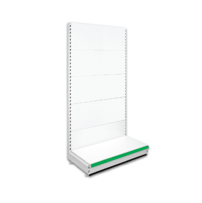 Single Sided Retail Shop Shelving - Jura & Green