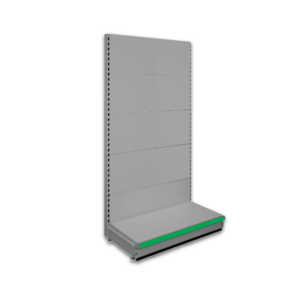 Single sided shop shelving - Silver Grey 9006