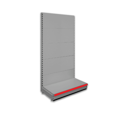 Evolve S50i Retail Shop Shelving - Single Sided Bay - Silver 9006