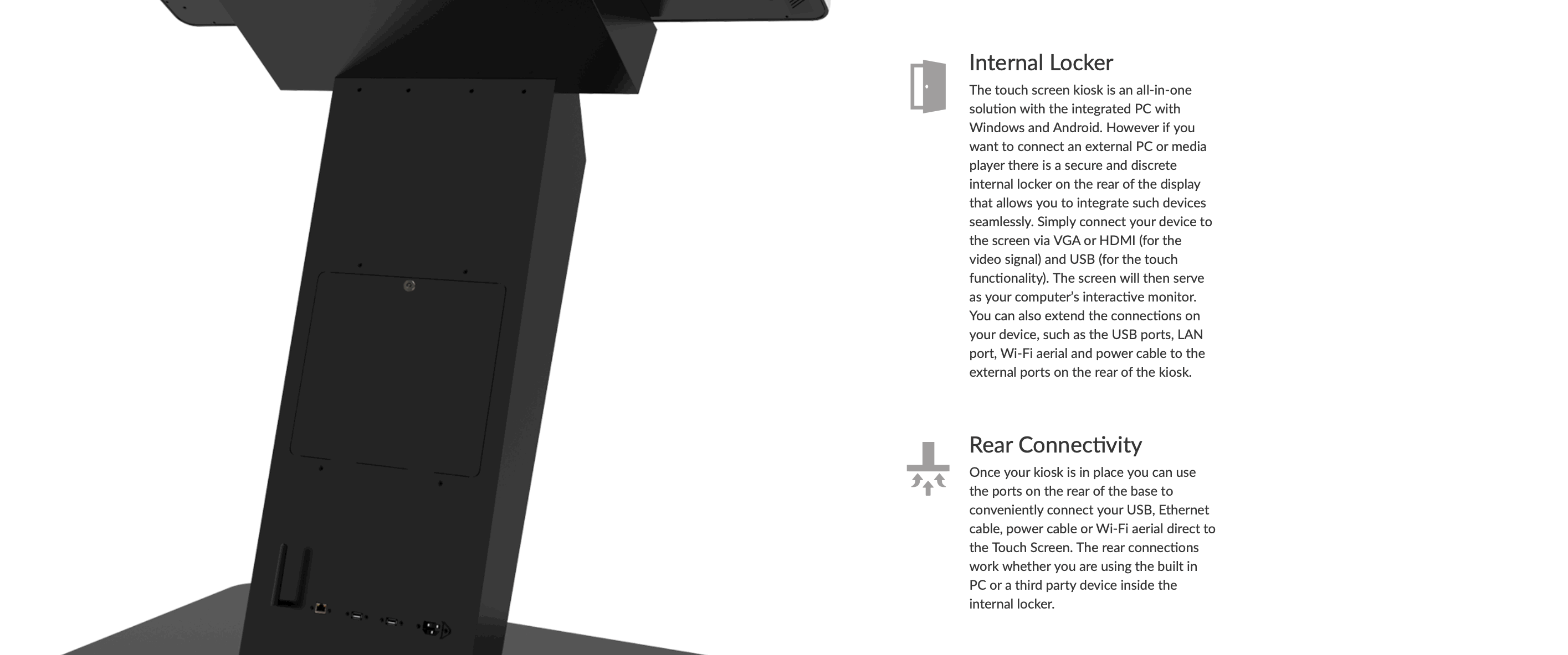 50" Android PCAP Touch Screen Kiosk - TAO50 6