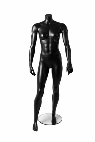 Athletic Female Mannequin-Matt Black