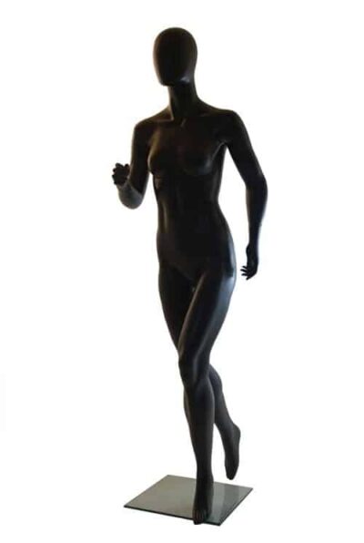 Running Female Mannequin-Matt Black