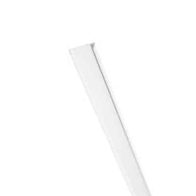 U Section Slatwall Edge - White