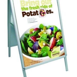 Poster Grip 'A' Board Pavement Sign (Round Corners) A2 Size