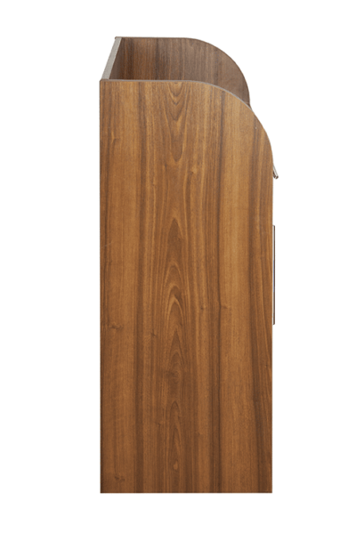 Walnut Effect Dumbwaiter - Side View